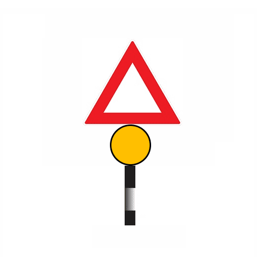 Example of flashing light signal