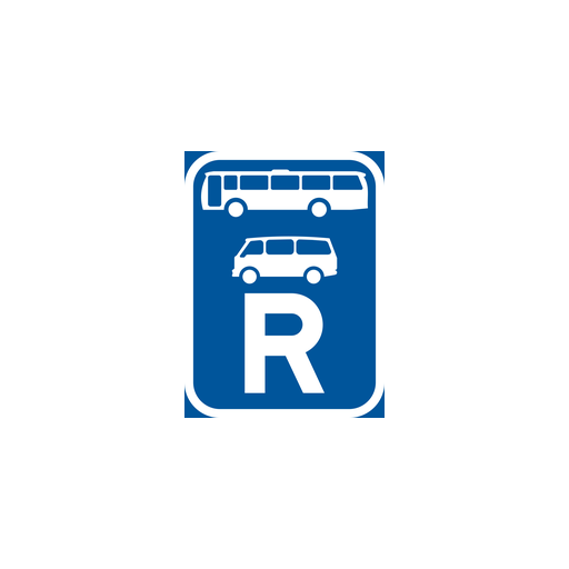 Portion of the public road is reserved for buses or minibuses only.
