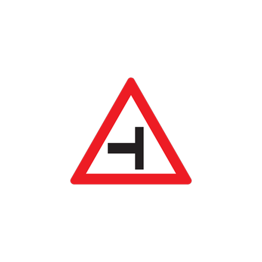 W107 — Side road junction (Left)