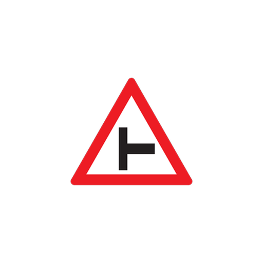W108 — Side road junction (Right)