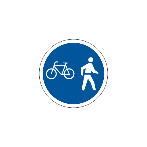 Public road or portion of road set aside for use by pedal cyclists or pedestrians or both. They should use such portion of road or public road only.
