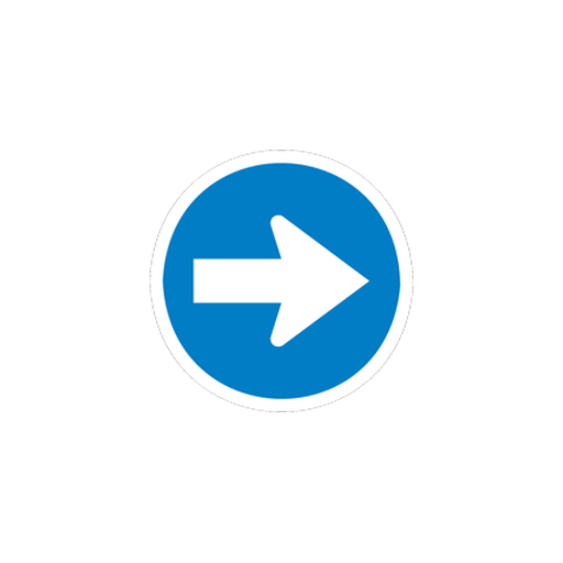 Proceed to the right only.