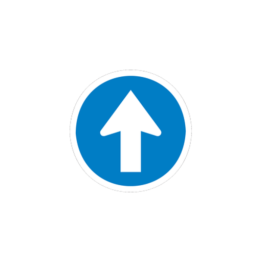 Proceed straight only.