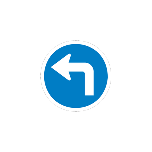 Turn left at the junction ahead only.