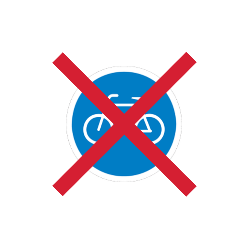 R304-600 — End of bicycle lane
