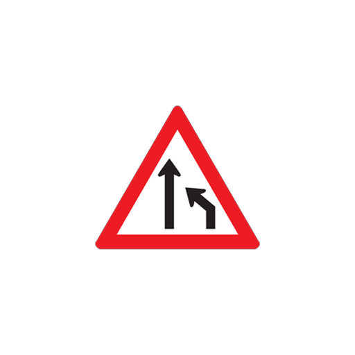 W214 — Right lane ends