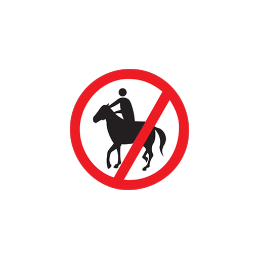 Animal-drawn vehicles are prohibited beyond such sign.