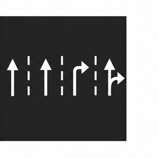 RM8 — Mandatory direction arrow marking