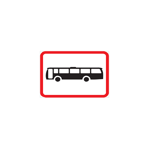 The regulatory sign above this sign is applicable to buses only.