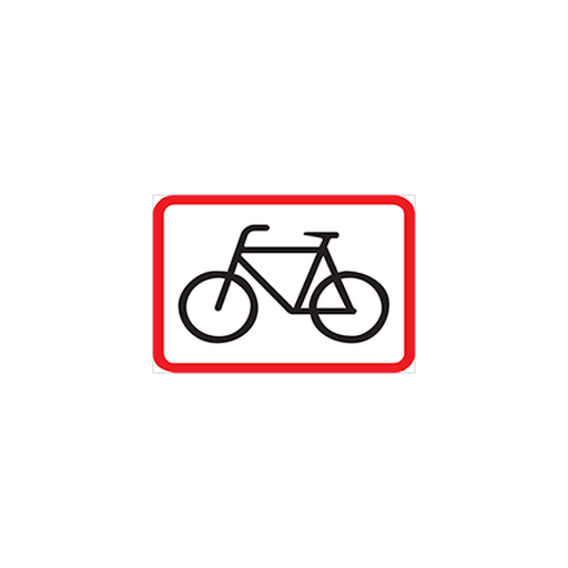 The regulatory sign above this sign is applicable to pedal cycles only.