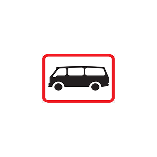 The regulatory sign above this sign is applicable to minibuses only.