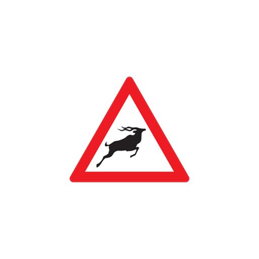 W313 — Wild animals ahead