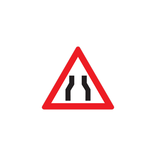 W328 — Road narrows both sides