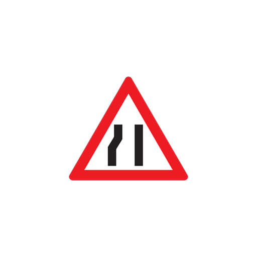 W330 — Road narrows from left side only