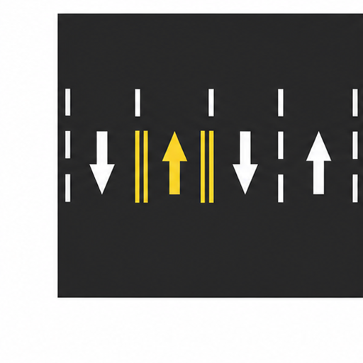 WM4 — Reversible lane line marking
