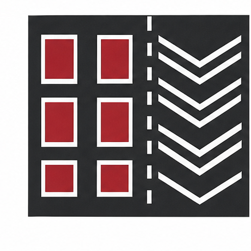 WM9.2 — Escape road ahead marking